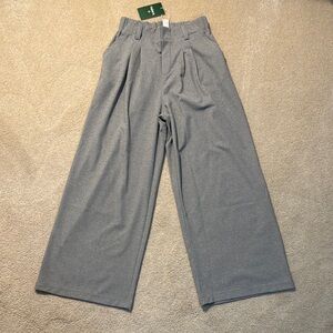 Halara Flex™ High Waisted Pocket Wide Leg Waffle Work Pants - Gray - SPetite NWT